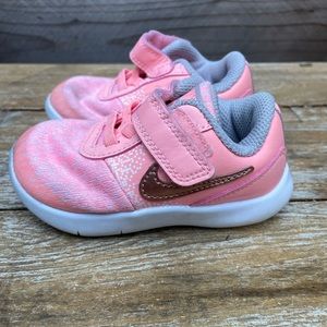 Nike pink baby girl shoes size 6